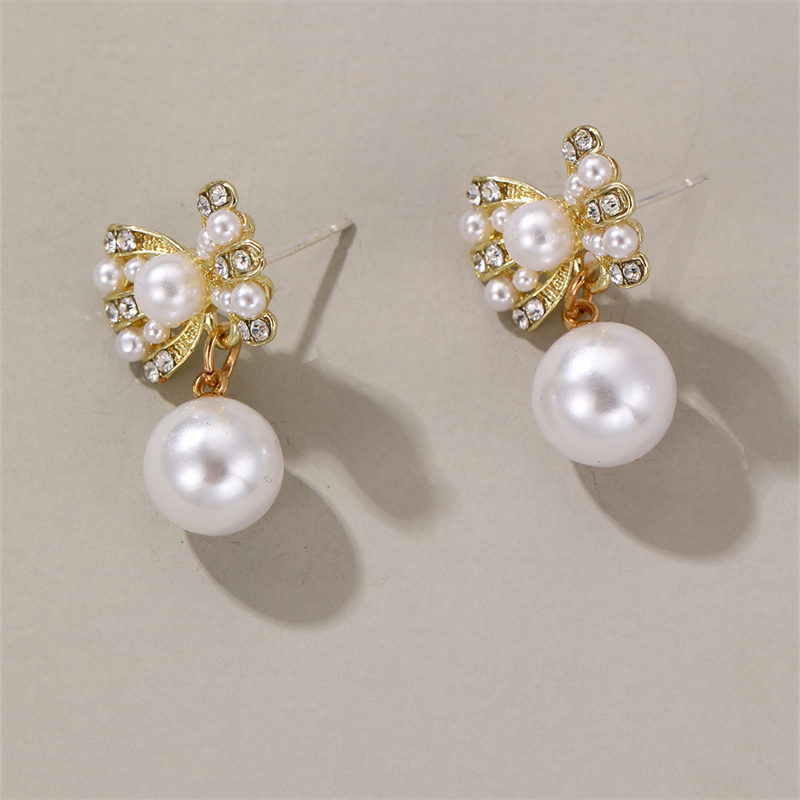 1 Pair Elegant Cute Star Heart Shape Inlay Alloy Rhinestones Drop Earrings display picture 40