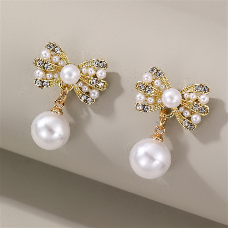 1 Pair Elegant Cute Star Heart Shape Inlay Alloy Rhinestones Drop Earrings display picture 41