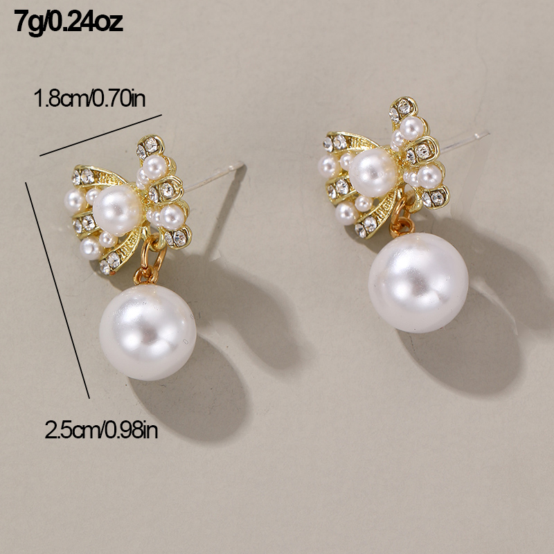 1 Pair Elegant Cute Star Heart Shape Inlay Alloy Rhinestones Drop Earrings display picture 42