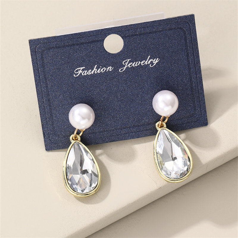 1 Pair Elegant Cute Star Heart Shape Inlay Alloy Rhinestones Drop Earrings display picture 51
