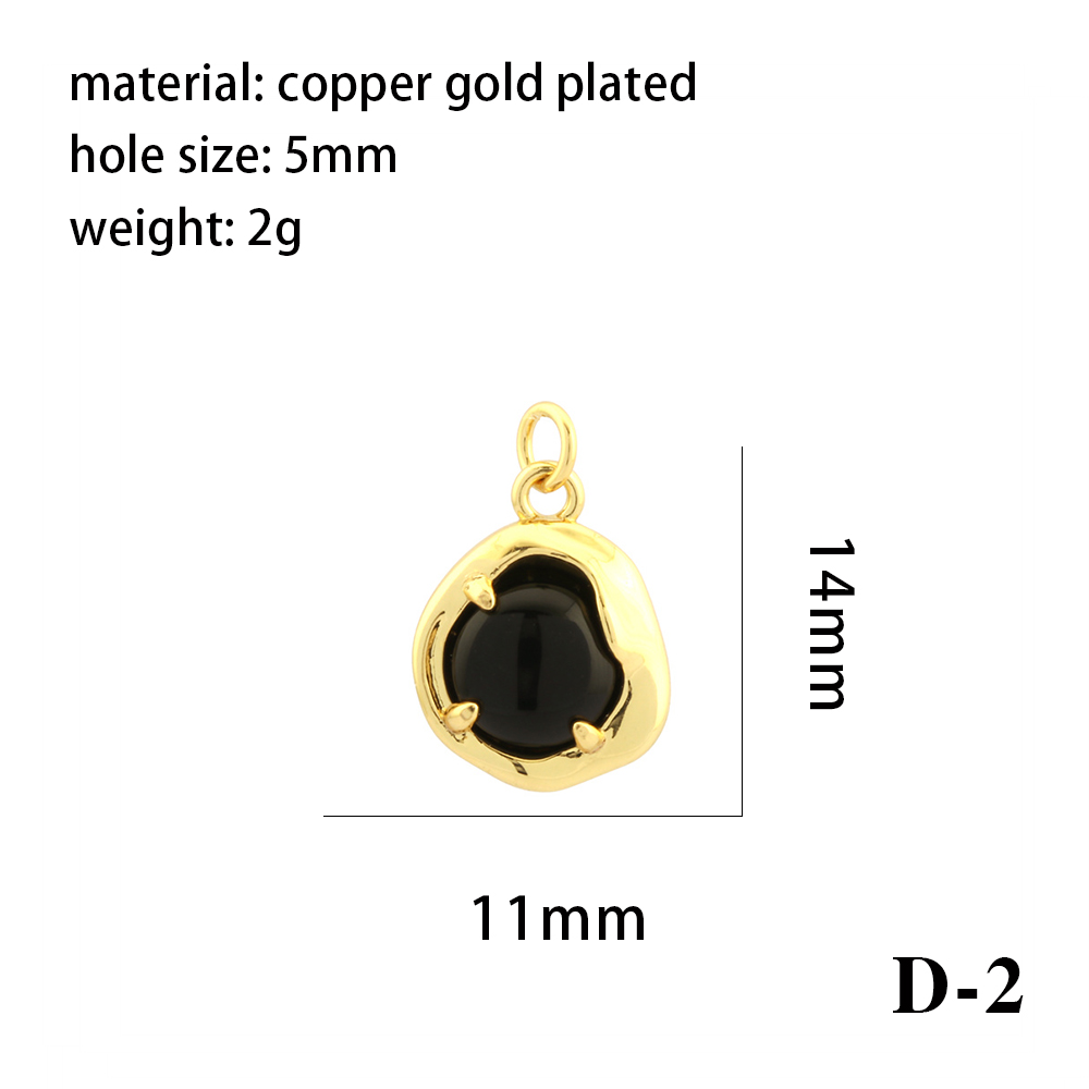 Simple Style Oval Water Droplets Heart Shape Stone Copper Plating Inlay Zircon 18k Gold Plated Charms display picture 18