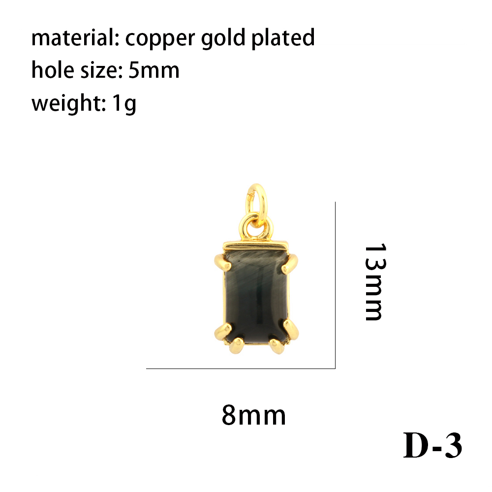 Simple Style Oval Water Droplets Heart Shape Stone Copper Plating Inlay Zircon 18k Gold Plated Charms display picture 17