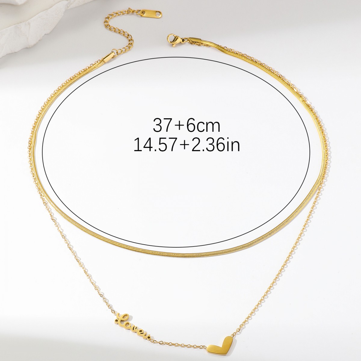 Style Vintage Forme De Cœur Acier Inoxydable Placage Plaqué Or 18k Femmes Collier display picture 2