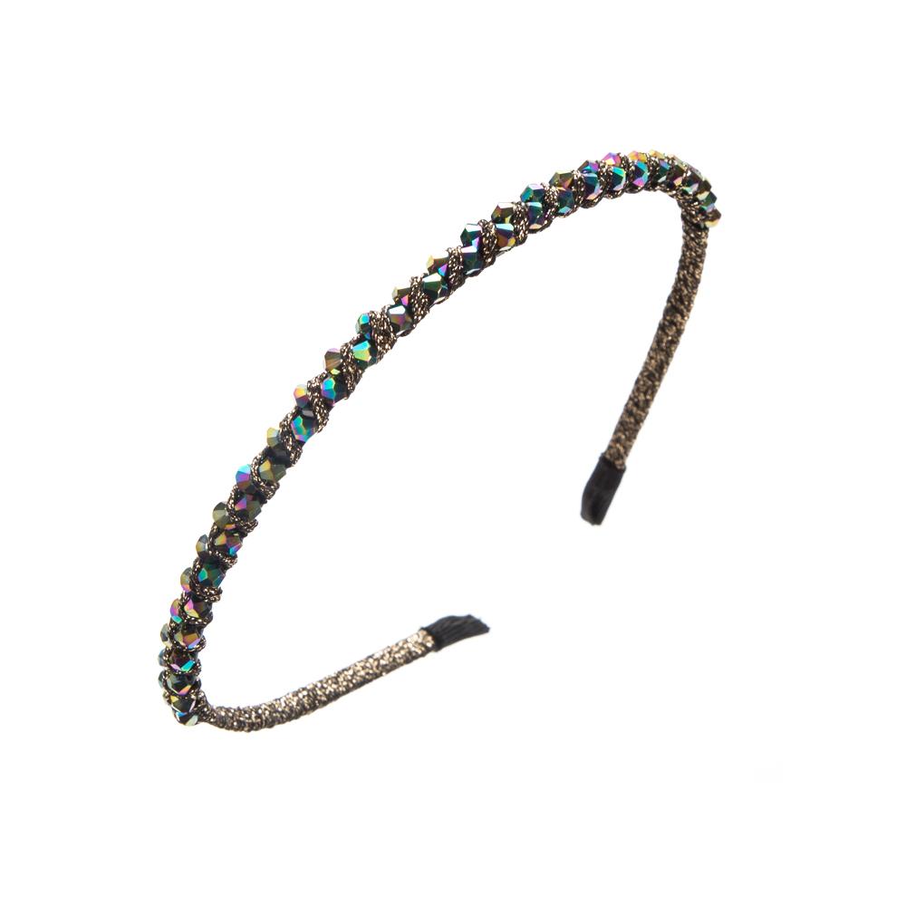 Casual Round Alloy Crystal Hair Band display picture 18
