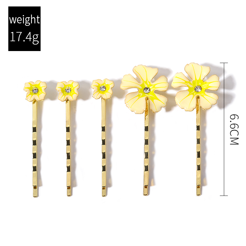 Sweet Flower Alloy Hair Clip display picture 6