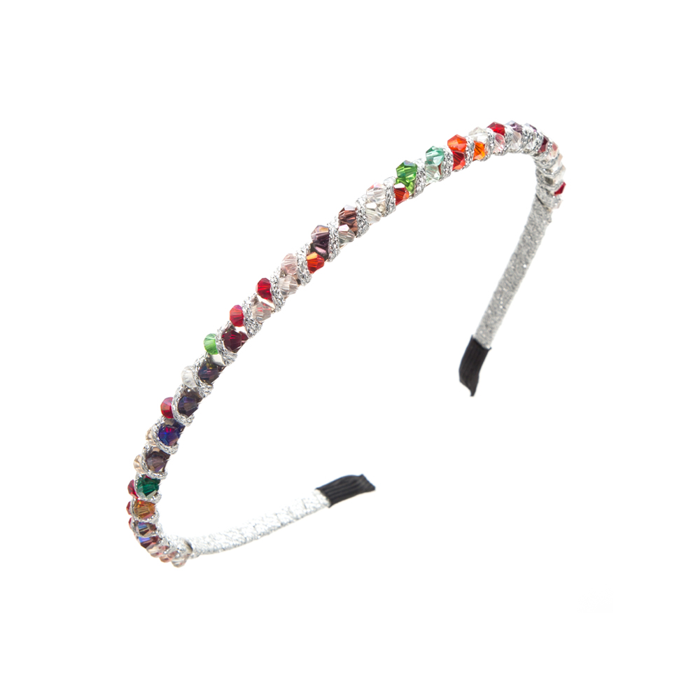 Casual Round Alloy Crystal Hair Band display picture 5