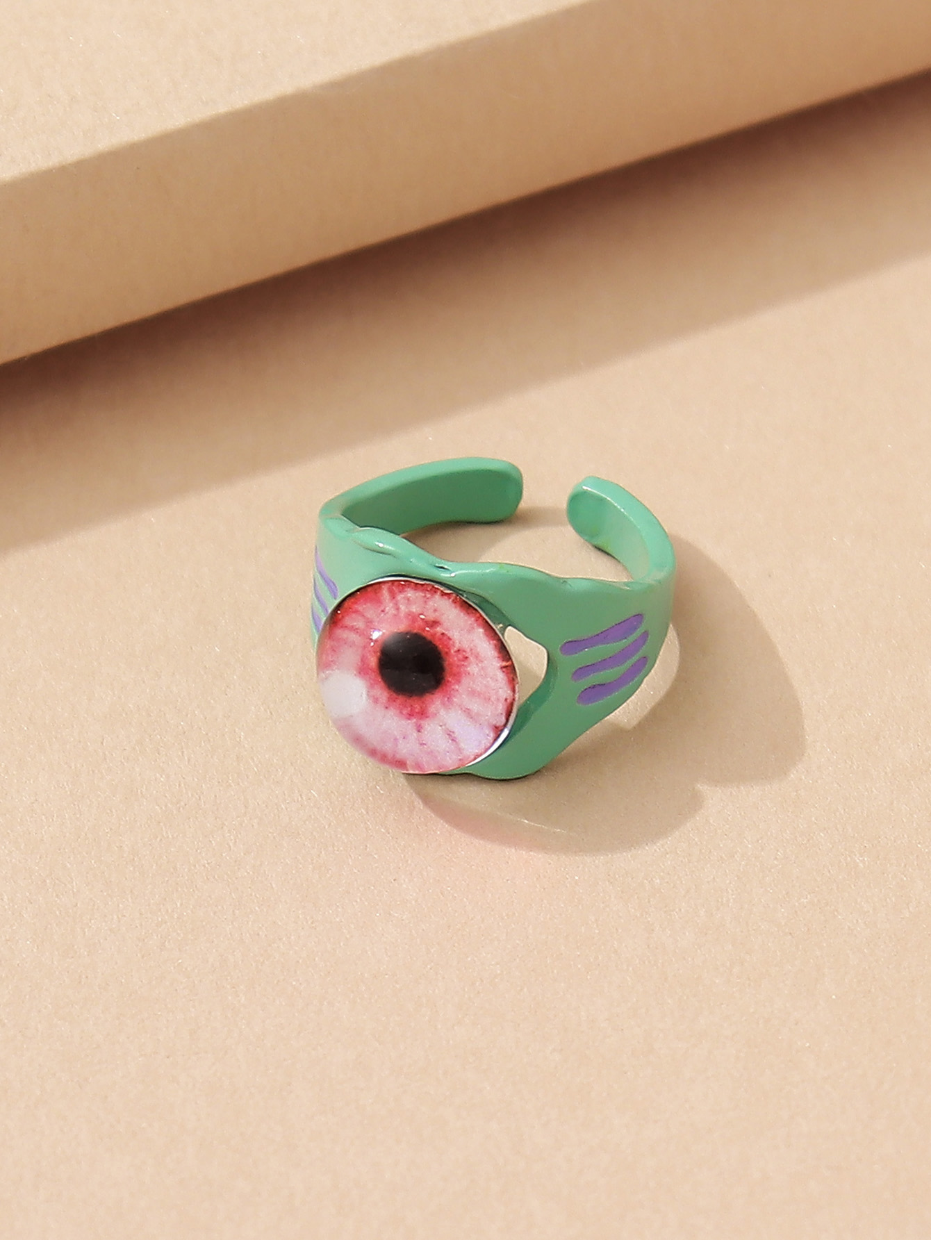 Vintage Style Funny Eye Resin Synthetic Resin Alloy Wholesale Open Rings display picture 10