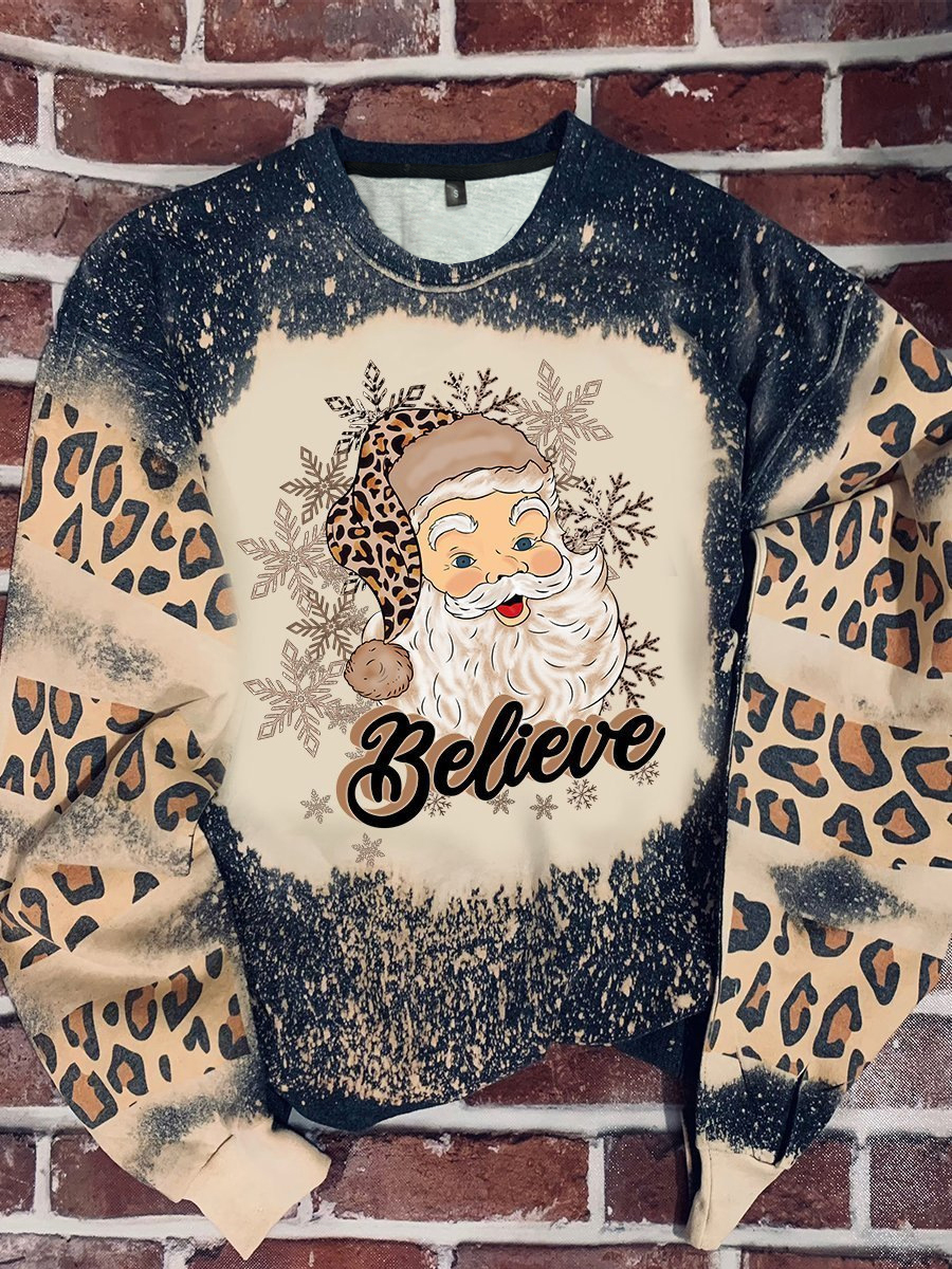 Unisex Hoodie Long Sleeve Hoodies & Sweatshirts Printing Fashion Christmas Tree Santa Claus display picture 3