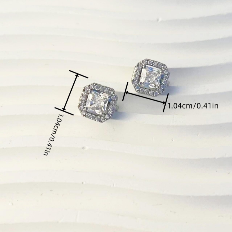 1 Pair Hip-hop Rock Round Plating Inlay Copper Zircon White Gold Plated Ear Cuffs display picture 2