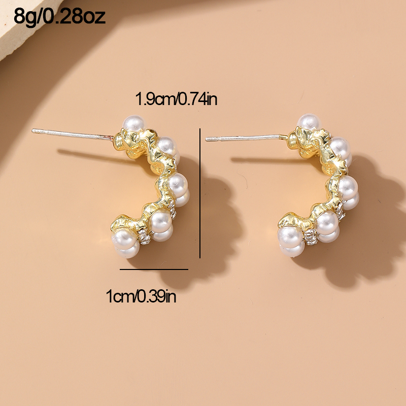 1 Pair Cute Sweet Heart Shape Butterfly Beaded Hollow Out Alloy Ear Studs display picture 6
