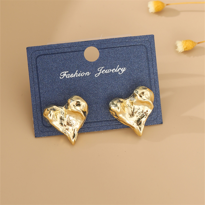 1 Pair Cute Sweet Heart Shape Butterfly Beaded Hollow Out Alloy Ear Studs display picture 68
