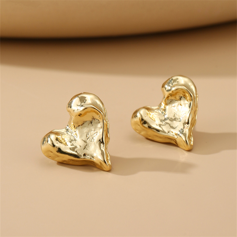 1 Pair Cute Sweet Heart Shape Butterfly Beaded Hollow Out Alloy Ear Studs display picture 70