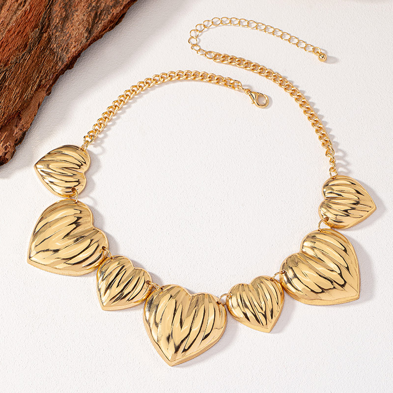 Elegant Solid Color Ferroalloy Plating 14k Gold Plated Women's Necklace display picture 2