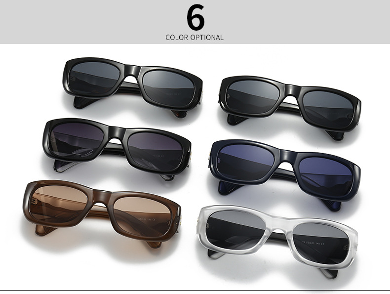 Simple Style Solid Color Pc Square Full Frame Glasses display picture 1