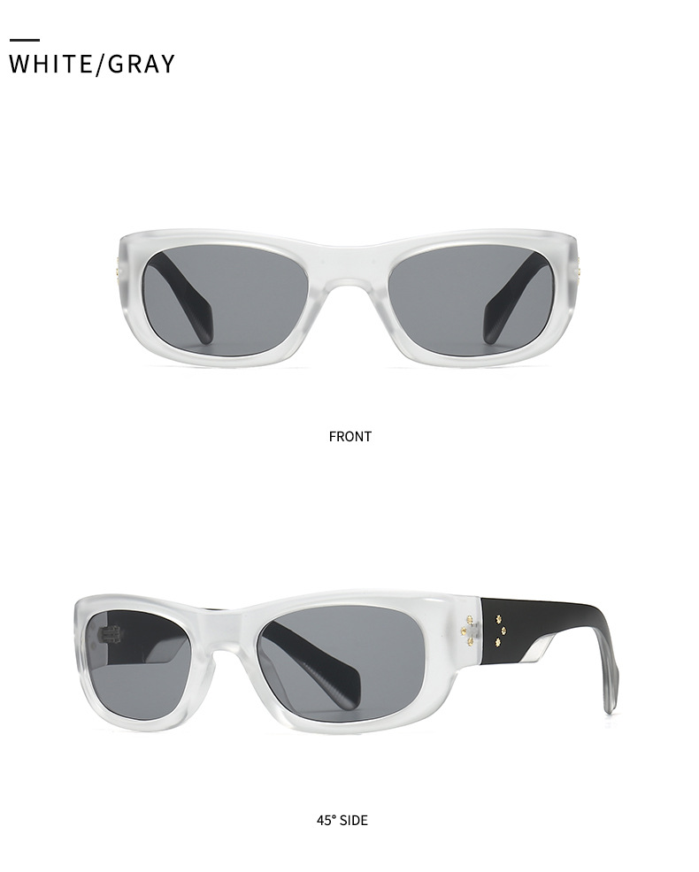 Simple Style Solid Color Pc Square Full Frame Glasses display picture 4