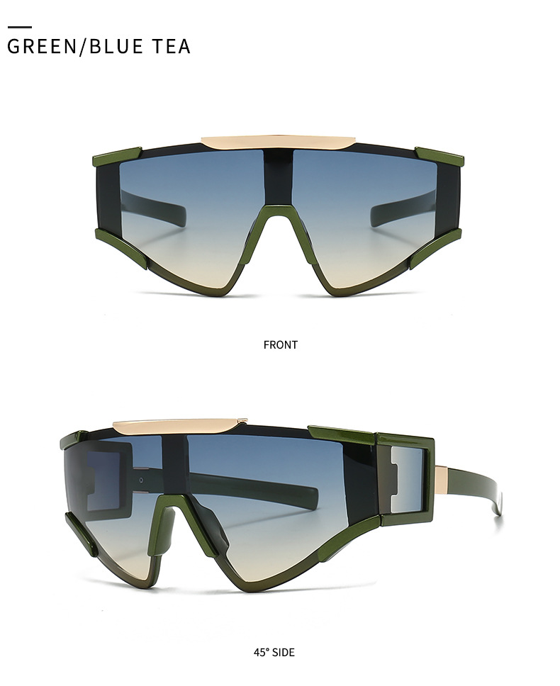 Simple Style Color Block Pc Special-shaped Mirror Half Frame Glasses display picture 4