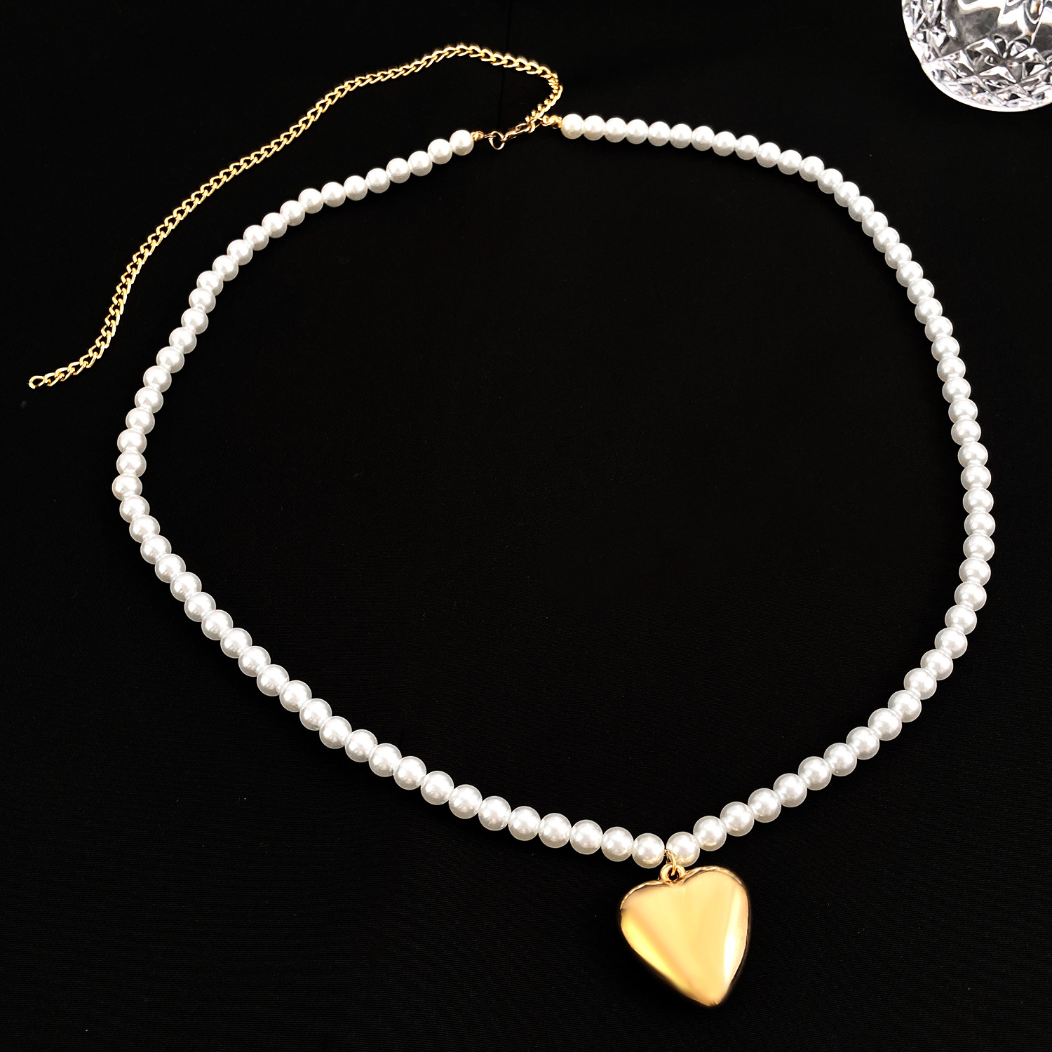 Elegant Heart Shape Imitation Pearl Alloy Women's Chain Belts display picture 5