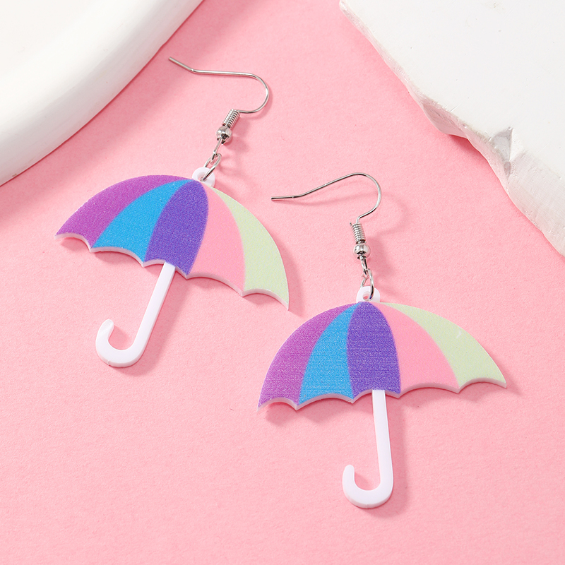 1 Pair Casual Elegant Vacation Letter Cake Arylic Drop Earrings display picture 26