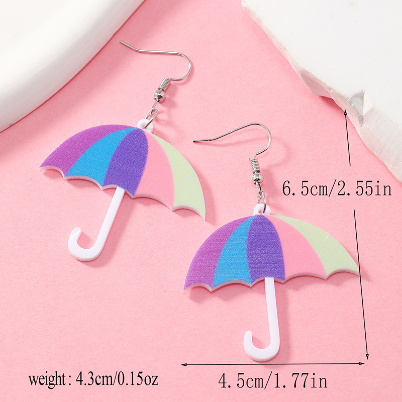 1 Pair Casual Elegant Vacation Letter Cake Arylic Drop Earrings display picture 28