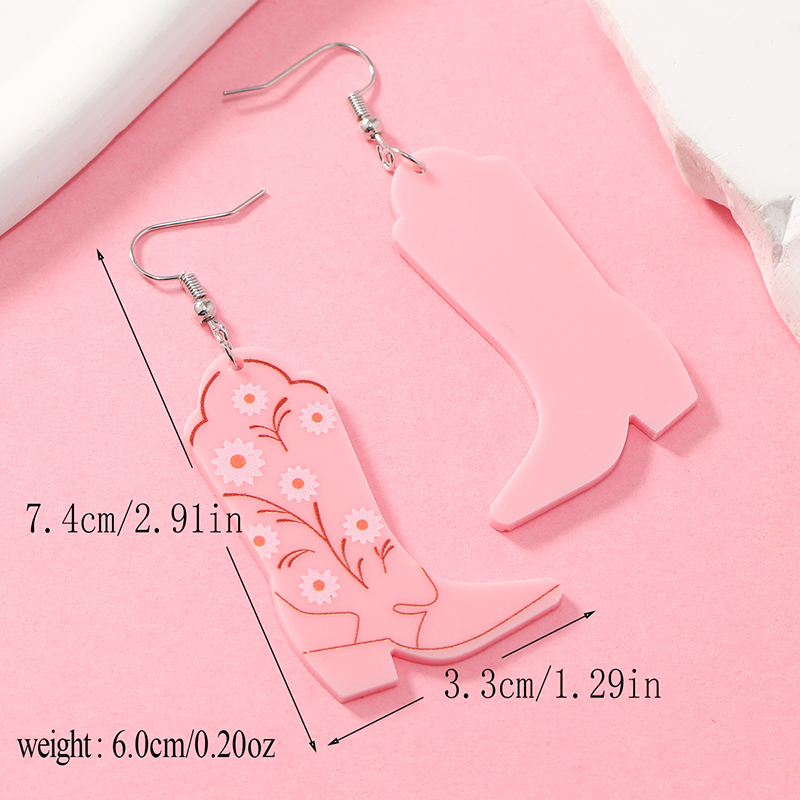 1 Pair Casual Elegant Vacation Letter Cake Arylic Drop Earrings display picture 2