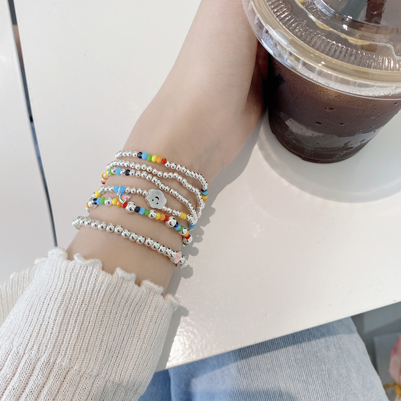 Ig Style Korean Style Heart Shape Sterling Silver Bracelets display picture 2