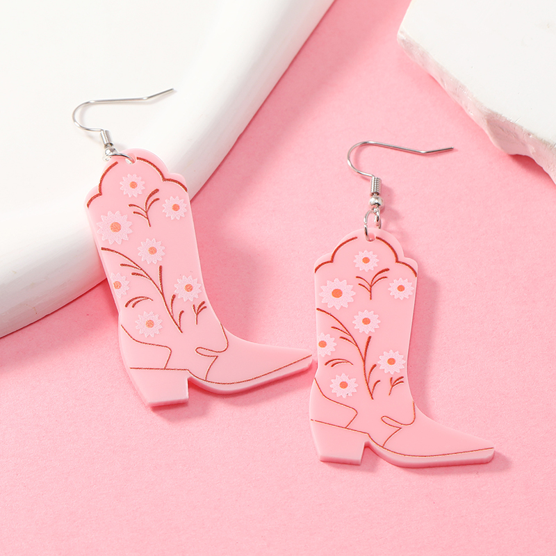 1 Pair Casual Elegant Vacation Letter Cake Arylic Drop Earrings display picture 4