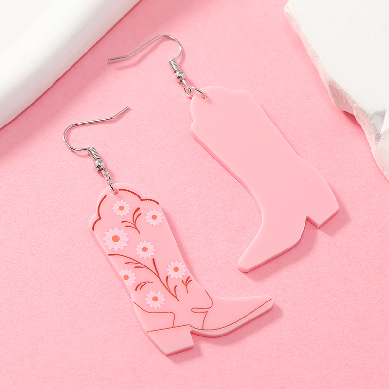 1 Pair Casual Elegant Vacation Letter Cake Arylic Drop Earrings display picture 5