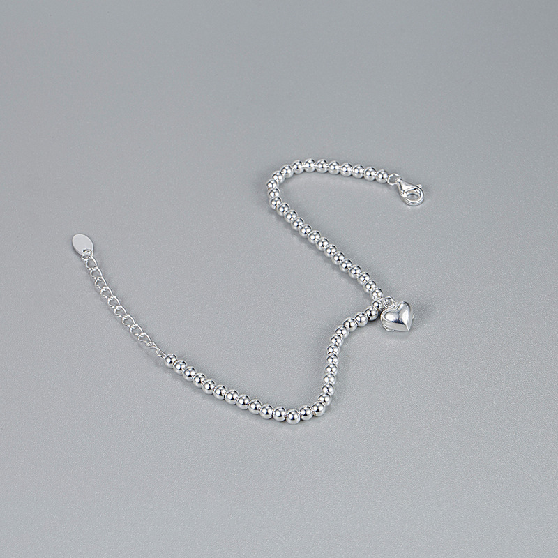 Basic Klassischer Stil Herzform Sterling Silber Überzug Armbänder display picture 1