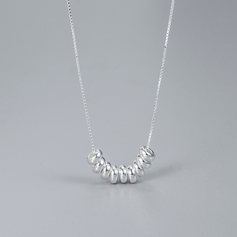 Ig-stil Geometrisch Sterling Silber Überzug Halskette display picture 1