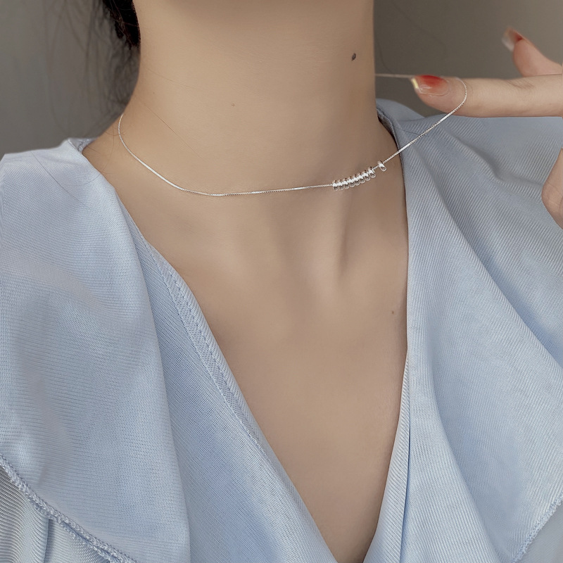 Style Ig Géométrique Argent Sterling Placage Collier display picture 3