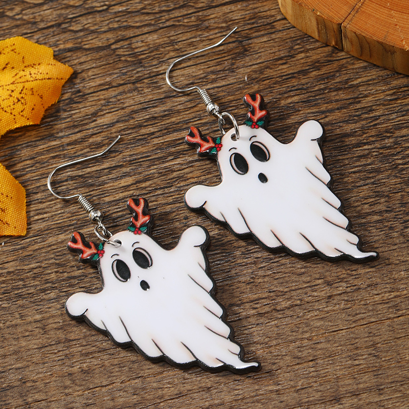 1 Pair Funny Ghost Arylic Earrings display picture 14