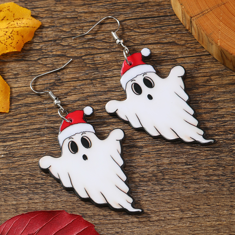 1 Pair Funny Ghost Arylic Earrings display picture 6