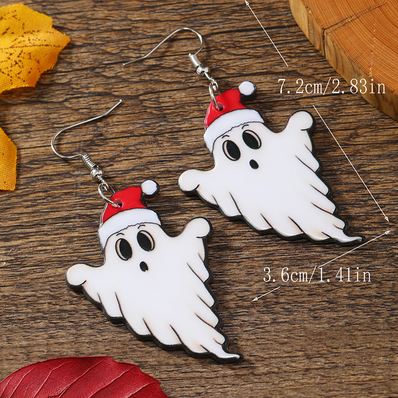 1 Pair Funny Ghost Arylic Earrings display picture 7