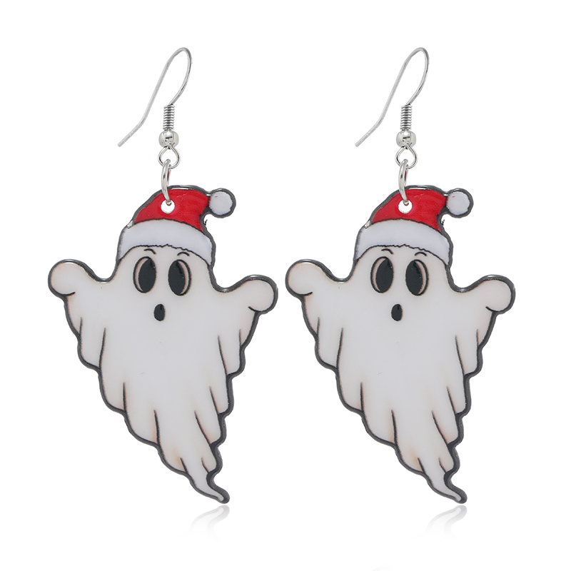 1 Pair Funny Ghost Arylic Earrings display picture 9