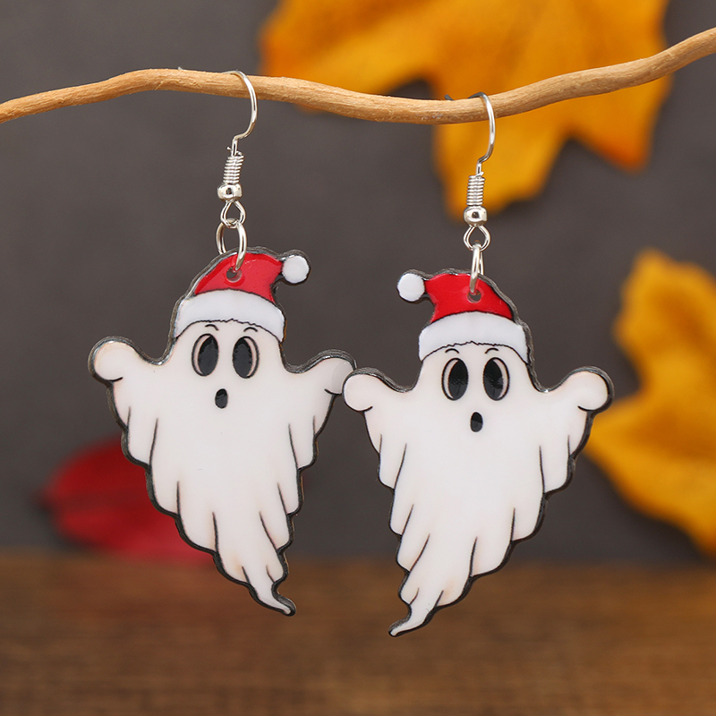 1 Pair Funny Ghost Arylic Earrings display picture 10