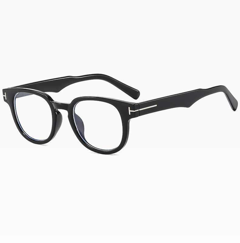 Business Basic Gradient Color Solid Color Ac Round Frame Full Frame Glasses display picture 1
