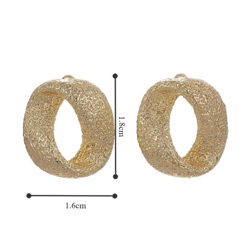 1 Pair Elegant Streetwear Solid Color Alloy White Gold Plated Gold Plated Ear Studs display picture 21