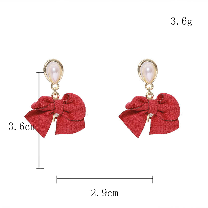 Wholesale Jewelry Elegant Lady Bow Knot Alloy Rhinestones 14k Gold Plated Plating Inlay Drop Earrings display picture 13