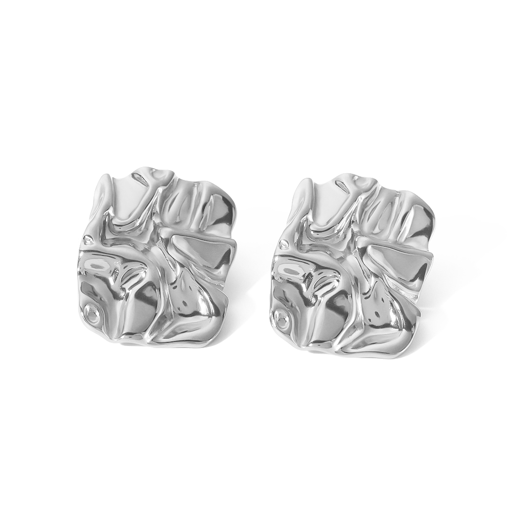 1 Paire Rétro Dame Coquille Placage Acier Inoxydable 304 Boucles D'Oreilles display picture 9