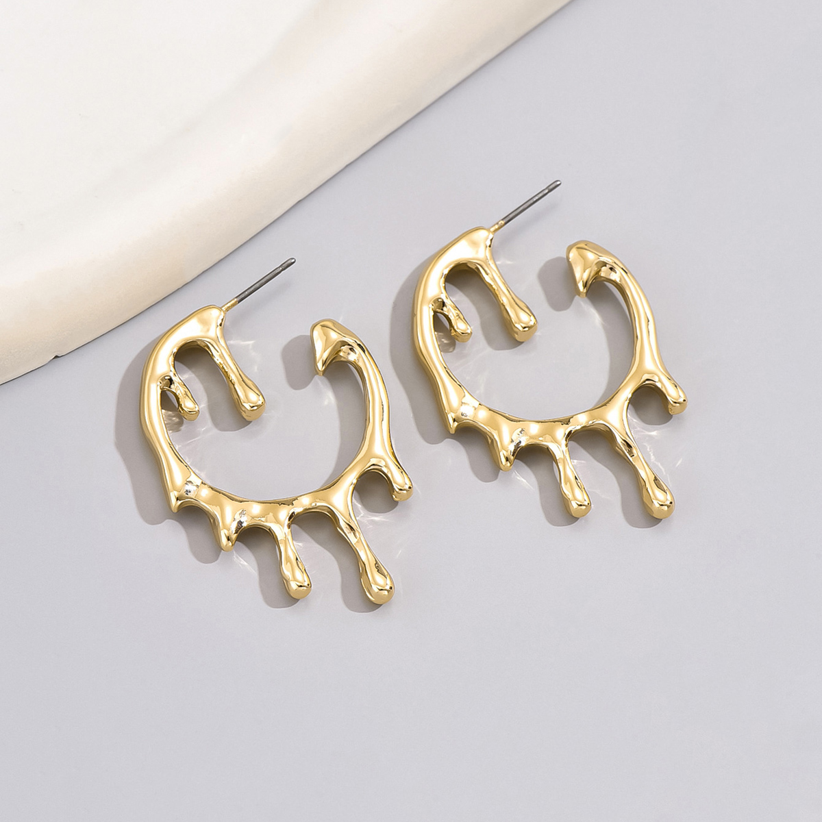 1 Pair Casual Basic Commute Irregular Alloy Ear Studs display picture 9