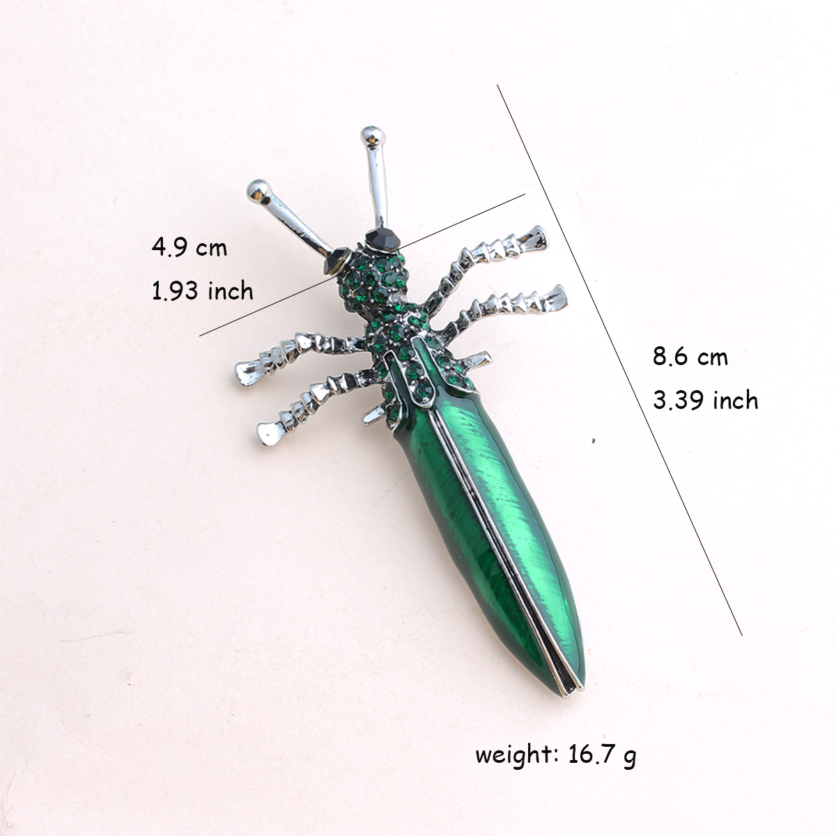 Elegant Streetwear Insect Alloy Enamel Inlay Rhinestones Women's Brooches display picture 1