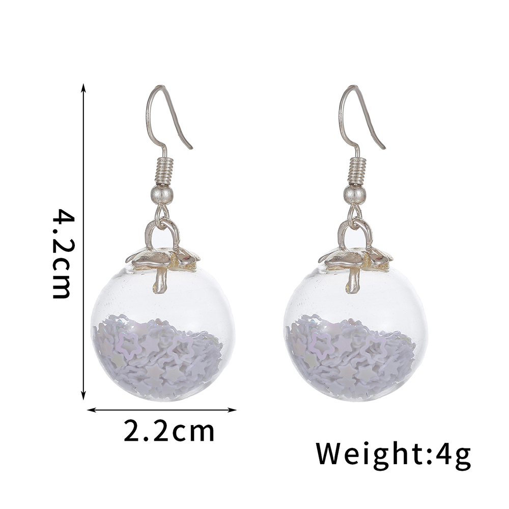 1 Pair Classic Style Shiny Geometric Plastic Silver Plated Drop Earrings display picture 1