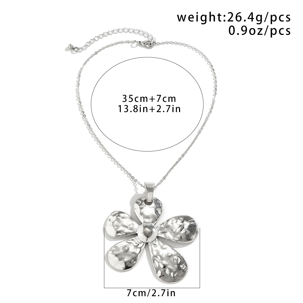 Elegant Vacation Simple Style Flower Alloy Copper Wholesale Pendant Necklace display picture 1