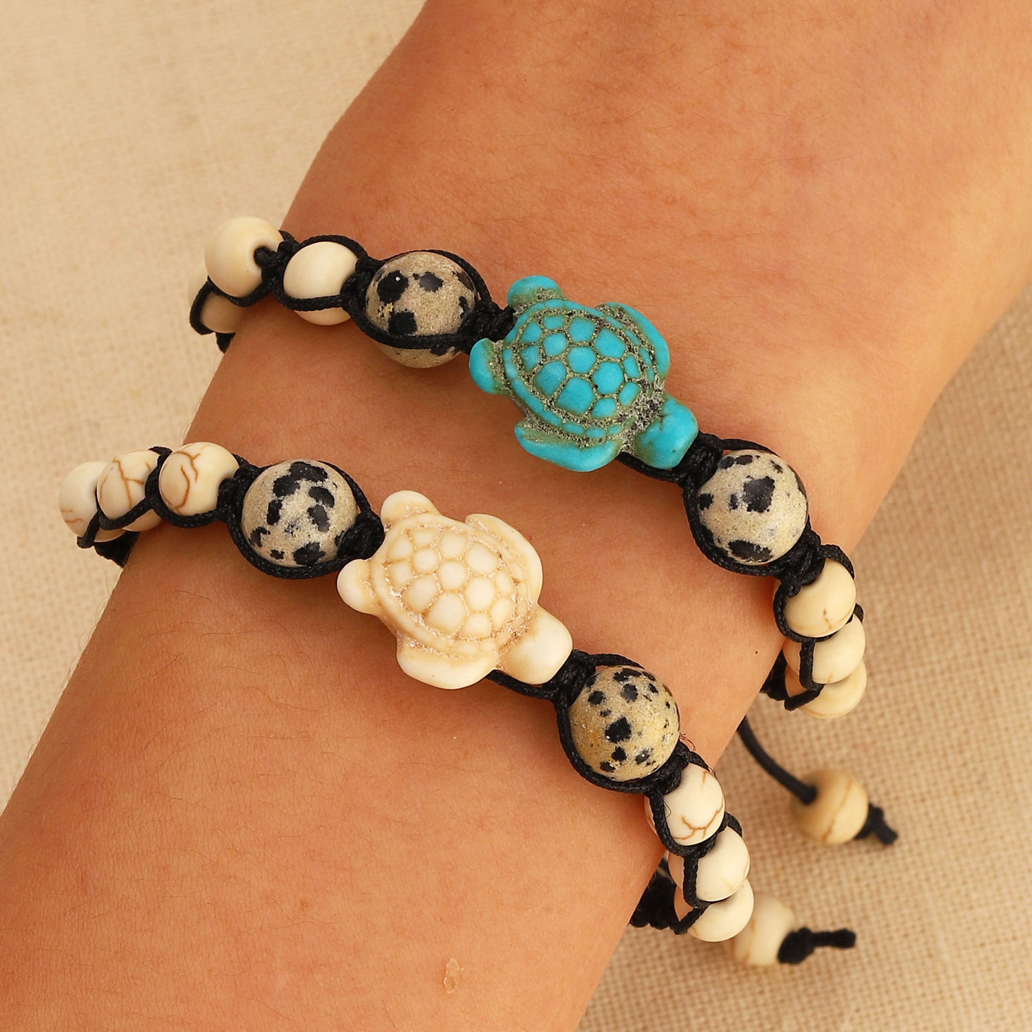 Bohemian Streetwear Tortoise Turquoise Women's Bracelets display picture 2