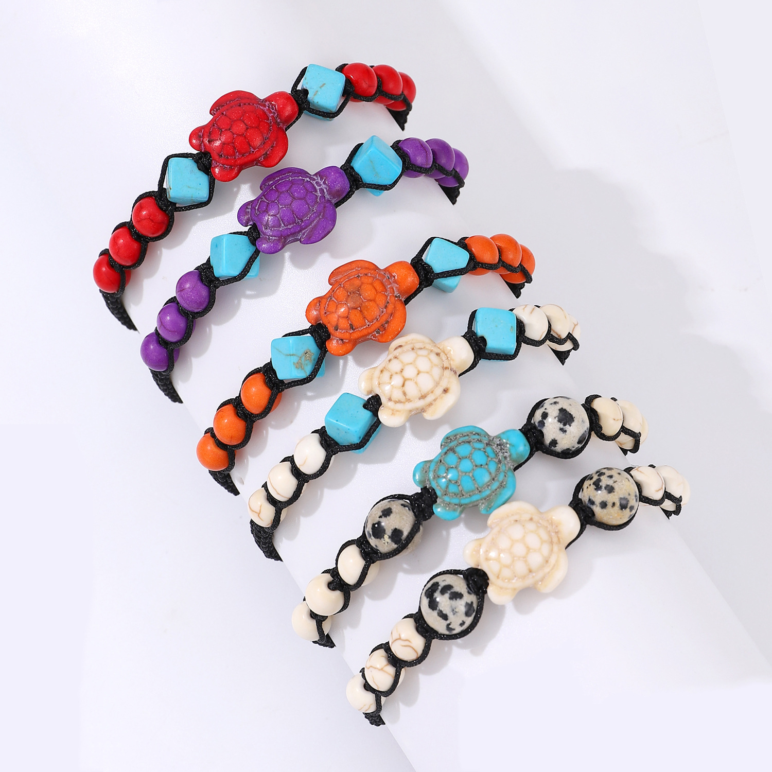 Bohemio Ropa De Calle Tortuga Turquesa Mujeres Pulsera display picture 4