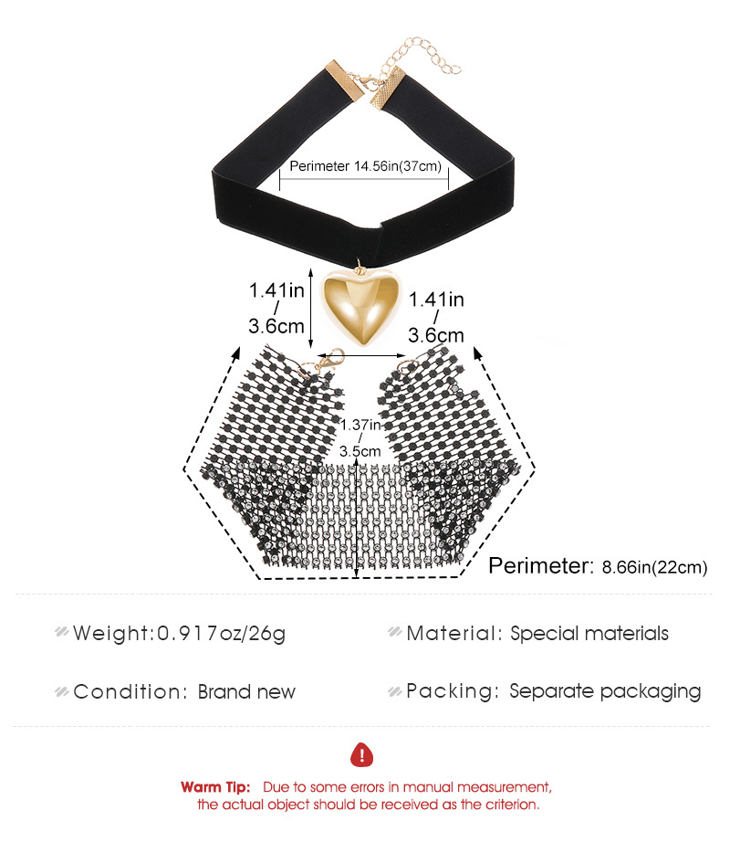 Lady Streetwear Heart Shape Mixed Materials Women's Choker display picture 1