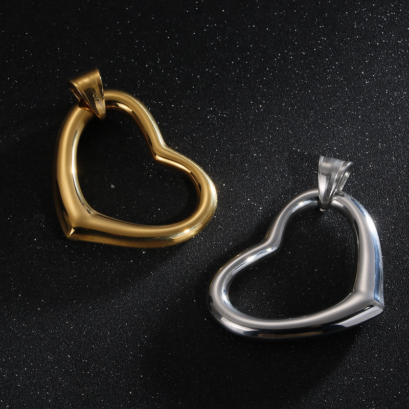 1 Piece Stainless Steel 18K Gold Plated Heart Shape display picture 4