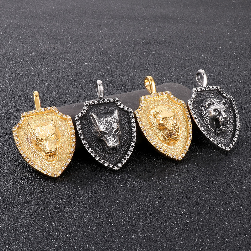 Punk Animal Titanium Steel Plating 18K Gold Plated Charms display picture 2