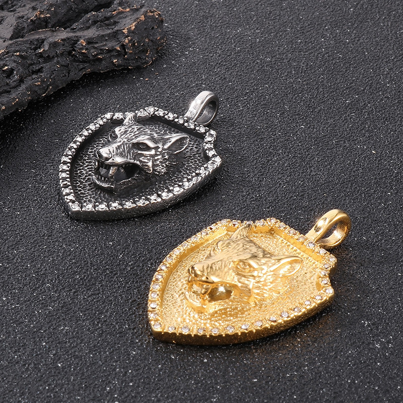 Punk Animal Titanium Steel Plating 18K Gold Plated Charms display picture 4