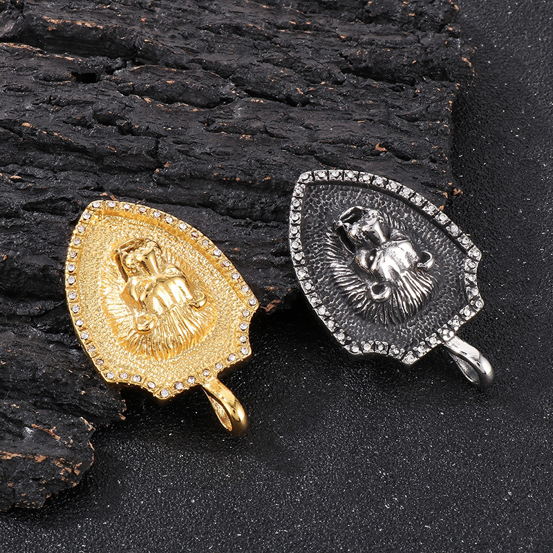 Punk Animal Titanium Steel Plating 18K Gold Plated Charms display picture 5